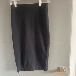 WILFRED black simple skirt